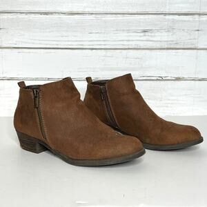 Carlos Santana Brie Double Zip Ankle Bootie Shoe Size 10